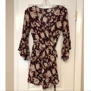 American Eagle Floral Bell Wrap Dress/ Tunic